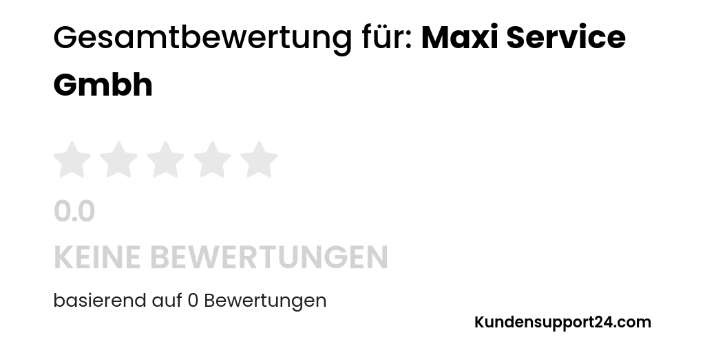 Maxi Service Gmbh Kundensupport24 – Kontakt, Hotline, E-Mail und ...